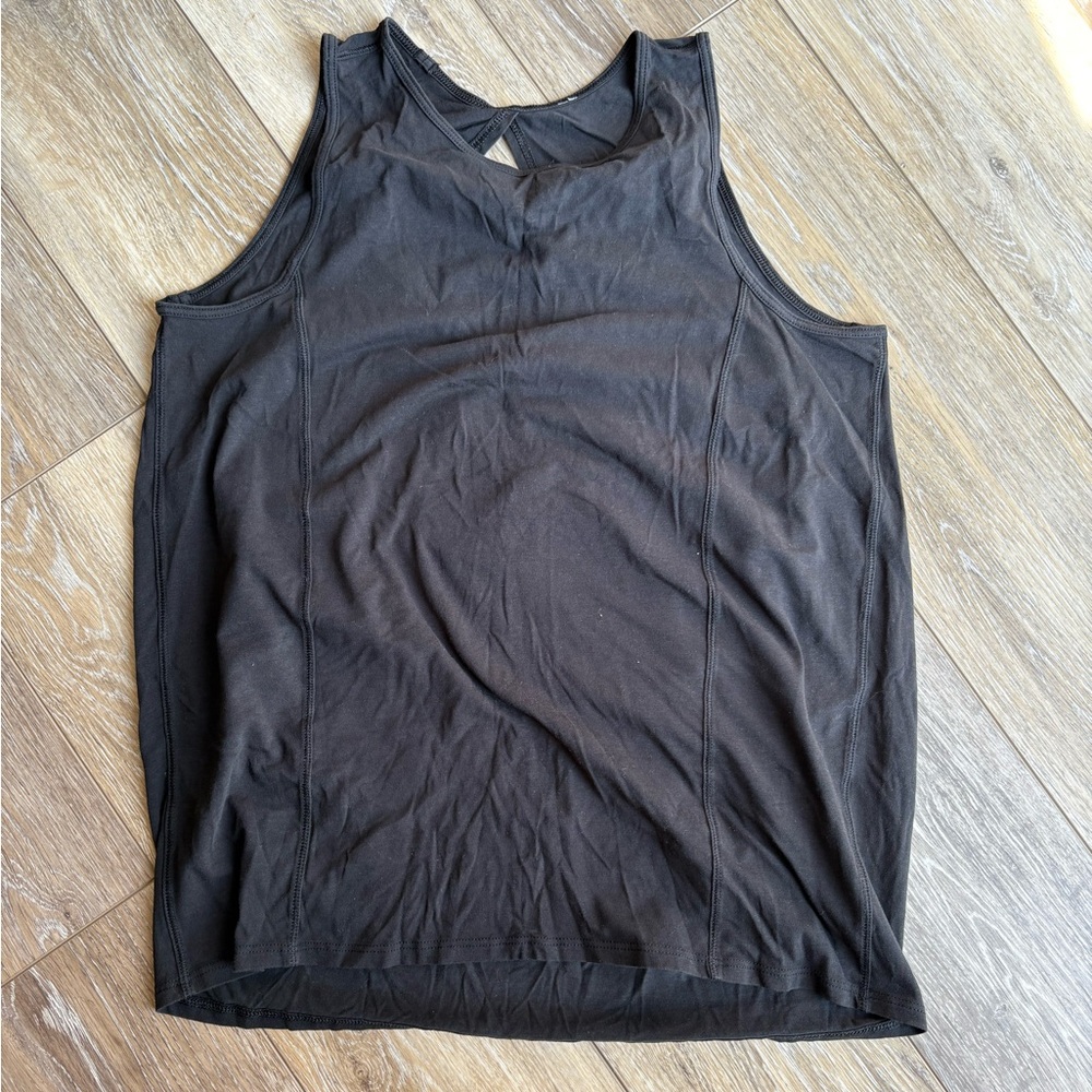 Lululemon Black Tank Top with opening in back